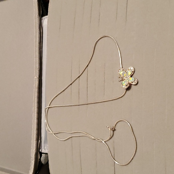 Opal man made white set in 925 sterling silver - Picture 2 of 3